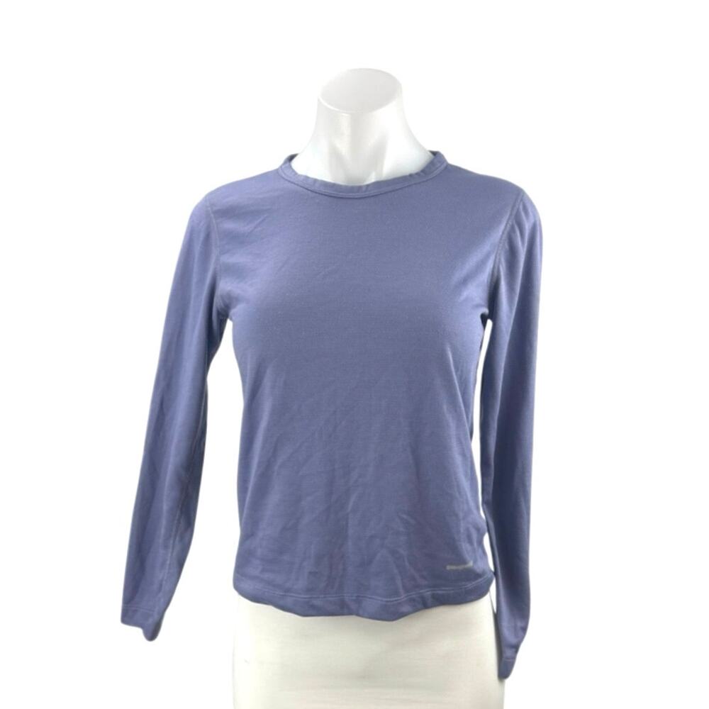 Patagonia Capilene Women's Purple Base Layer Long Sleeve T Shirt Tee Top Size XS